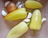 Lencsés bulgurral töltött paprika paradicsomos mártásban (vegán) recept fázis 3 fotója
