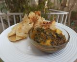A picture of step 1 of Methi aloo with paratha.