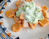 Foto del paso 7 de la receta Ñoquis de boniato con salsa de brócoli y queso