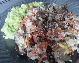 Foto del paso 11 de la receta: Arrocito de coliflor con berenjenas salteadas!!! 😁🍙🍚🍆🥕🌰🥒🍆🍚🍙