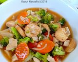Foto langkah ke 4 dari resep Sapo Tahu Ayam.
