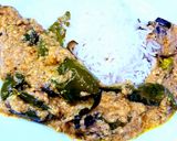 A picture of step 12 of Green chilli Salan with fried rice.