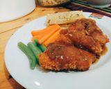 Foto langkah ke 6 dari resep Steak Chicken Katsu teriyaki.