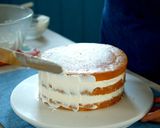 A picture of step 18 of Peach Decoration Cake (Chantilly Peche).