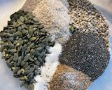 A picture of step 2 of Tahini Seed Bread.