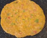 A picture of step 3 of Leftover rotis ghavne(chilla).