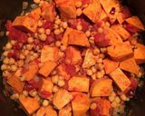 A picture of step 2 of Sweet Potato & Chickpea Curry -Vegan.