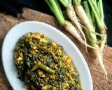 টাঁকি মাছ দিয়ে মূলা শাক ভাজি (taki mach diye mulo saag bhaji recipe in Bengali) রেসিপি ধাপ - 5 ছবি