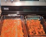 A picture of step 8 of Baked Chicken Enchiladas.