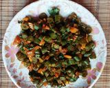 A picture of step 5 of French beans sabji.