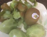 A picture of step 1 of Kiwi Smooth balls.