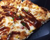 عکس مرحله 4 از دستور پیتزای مخلوط مرغ و قارچ🍕