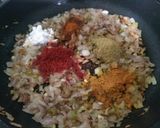 A picture of step 4 of Baingan Ka Bharta (Smoky flavor egg plant bharta).