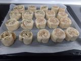 Rollos brioche de jamón y queso