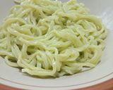 Foto langkah ke 6 dari resep Mie Hijau Homemade.