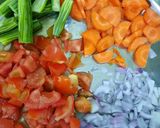 A picture of step 2 of South indian Sambar meal.
