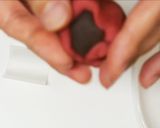 A picture of step 3 of Nerikiri Wagashi: "Kiku" (Chrysanthemum) 2.