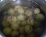 A picture of step 1 of Amla candy.