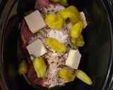 A picture of step 2 of Mississippi pot roast.