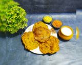 A picture of step 1 of Palak Puri.