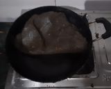 A picture of step 3 of Navratri kuttu burfi.