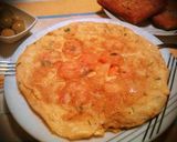 Foto del paso 5 de la receta Tortilla de langostinos al ajillo