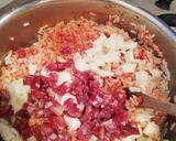 Foto del passaggio 2 della ricetta #477 Timballo di riso al forno 🍚🍅🧀🥓