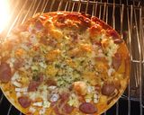 Hình bước làm 4 của món Pizza hải sản