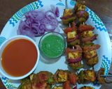 पनीर टिक्का (Paneer tikka recipe in hindi) रेसिपी चरण 5 फोटो