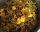 A picture of step 2 of Veg franky.