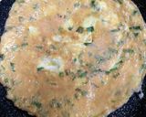 A picture of step 6 of Egg spring onion omlet.