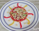 A picture of step 8 of Uttapam pizza.