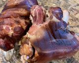 A picture of step 1 of Pork Hock Braised with Coke and Jujube.