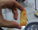 Foto langkah ke 3 dari resep Bagelen Roti Tawar yummy 😍😍 iseng2 ada roti tawar nganggur aja.
