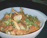 A picture of step 4 of Mutton chops karhai.