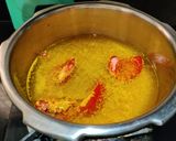 A picture of step 1 of Raw mango dal (no onion no garlic recipe).