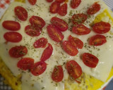 Foto del paso 3 de la receta: Tortilla de setas con jamón con base de tomates al horno