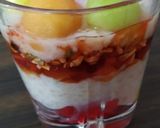 A picture of step 5 of Strawberry Daliya with mixfruits pudding.