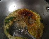 A picture of step 5 of Fansachi bhaji.