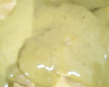 Foto del paso 8 de la receta: Raviolis con Panceta y Verduritas al Wok con Salsa de Mostaza Verde y Miel