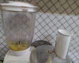 A picture of step 1 of Malai Ghevar.