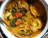 Foto langkah ke 6 dari resep Gulai Telur pucuk ubi teri kentang.