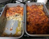 A picture of step 15 of Cheesy Potato Mushroom Burger Bake.