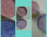 A picture of step 6 of Blue current and strawberry ice cream.