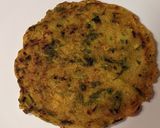 A picture of step 8 of Cucumber and Spinach Pancakes with Greek Salad.