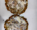 A picture of step 2 of Thepla cheese sandwich.