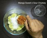 A picture of step 3 of Aam ki Khatti Meethi Chutney/ Sweet and Sour Mango Chutney.