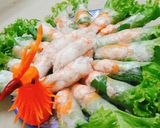 Hình bước làm 3 của món Gỏi cuốn con công