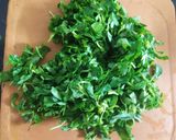 A picture of step 1 of Methi Paratha.