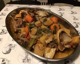 Une image de l'étape 25 de Chevreau aux légumes et os à moelle façon pot au feu revisité.